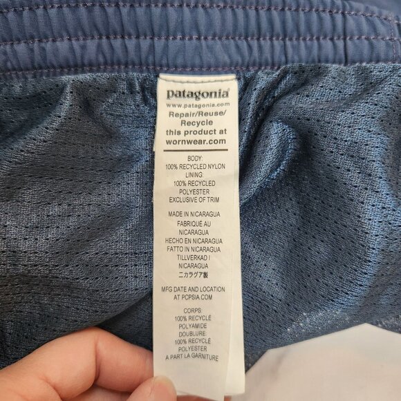 Patagonia Shells Blue Shorts Bottoms Netplus Lined Hiking Men's XXL - Picture 6 of 8